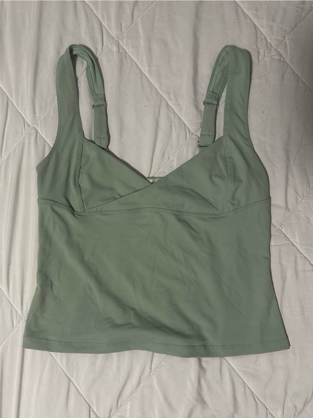 Women’s Sage Green Tank Top Cropped Camisole